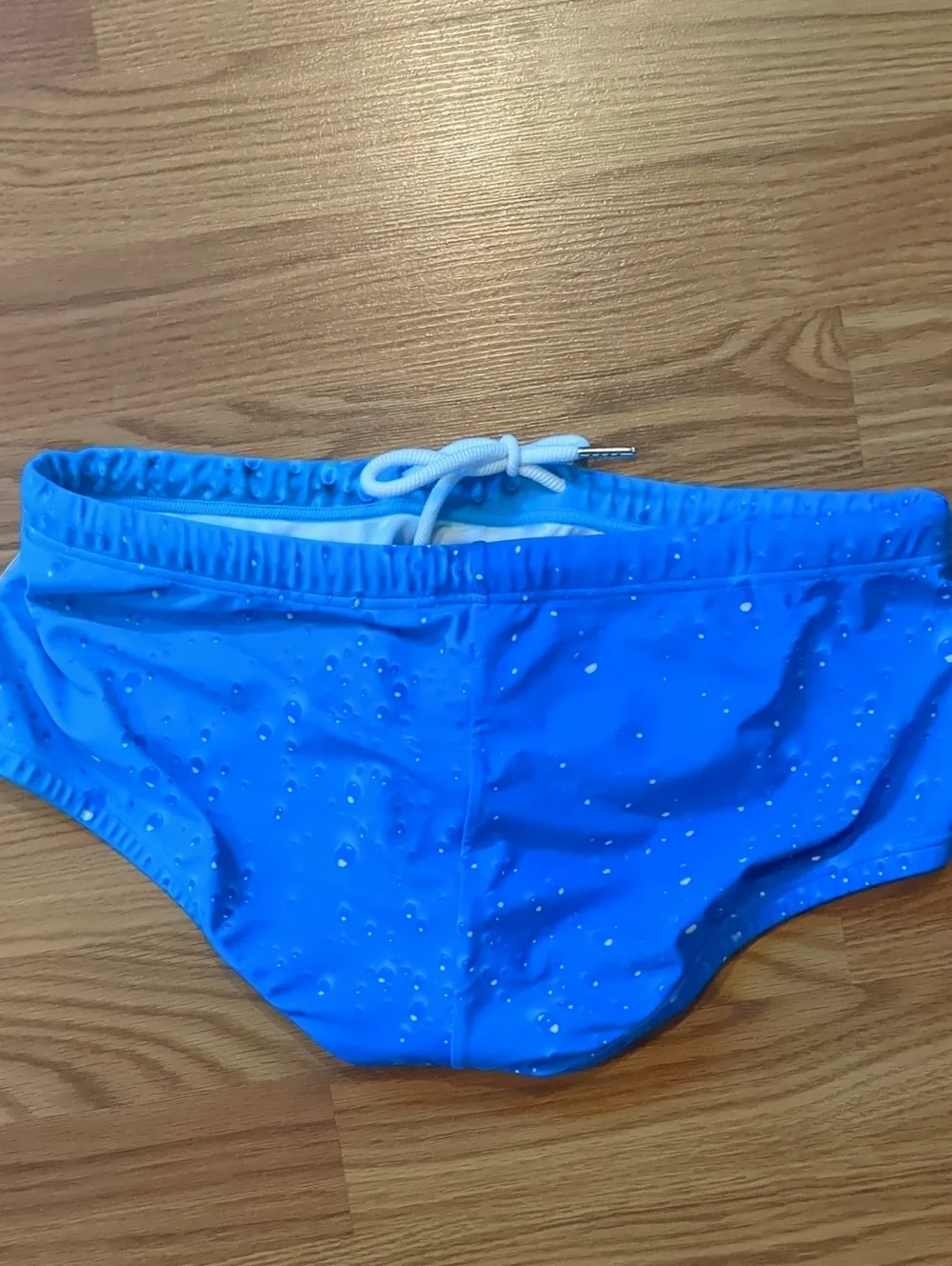 Nasty Pig Water Droplet Bubble Graphic Swim Briefs Low Rise Square Cut L